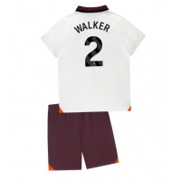Manchester City Kyle Walker #2 Replika babykläder Bortaställ Barn 2023-24 Kortärmad (+ korta byxor)